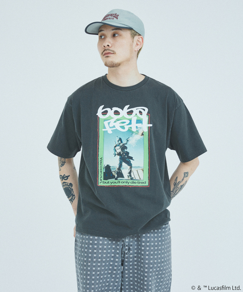 STAR WARS（スターウォーズ）の「STAR WARS / スター・ウォーズ 別注プリントTシャツ（Tシャツ/カットソー・メンズ・スミクロ/ブラックミックス/グレー/ブラック×ブラック/ホワイト系その他/ホワイト/ライトグレー/ホワイト×ホワイト・X-LARGE/LARGE/MEDIUM）」の12枚目の写真