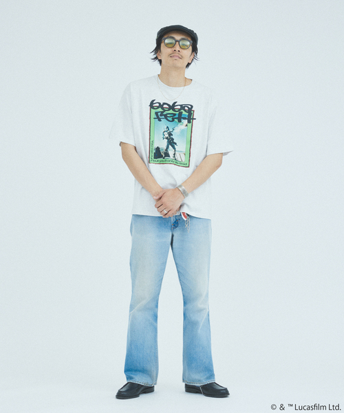 STAR WARS（スターウォーズ）の「STAR WARS / スター・ウォーズ 別注プリントTシャツ（Tシャツ/カットソー・メンズ・スミクロ/ブラックミックス/グレー/ブラック×ブラック/ホワイト系その他/ホワイト/ライトグレー/ホワイト×ホワイト・X-LARGE/LARGE/MEDIUM）」の17枚目の写真