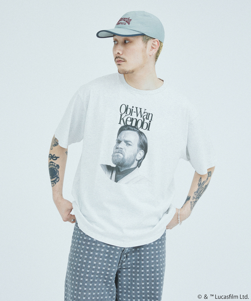 STAR WARS（スターウォーズ）の「STAR WARS / スター・ウォーズ 別注プリントTシャツ（Tシャツ/カットソー・メンズ・スミクロ/ブラックミックス/グレー/ブラック×ブラック/ホワイト系その他/ホワイト/ライトグレー/ホワイト×ホワイト・X-LARGE/LARGE/MEDIUM）」の20枚目の写真