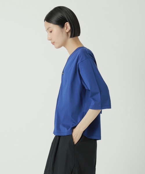 ZUCCa（ズッカ）の「(S)コンパクトヤーンジャージィー / カーディガン / S（カーディガン/ボレロ・レディース・ブルー/ブラック/ライトグレー・M size）」の5枚目の写真