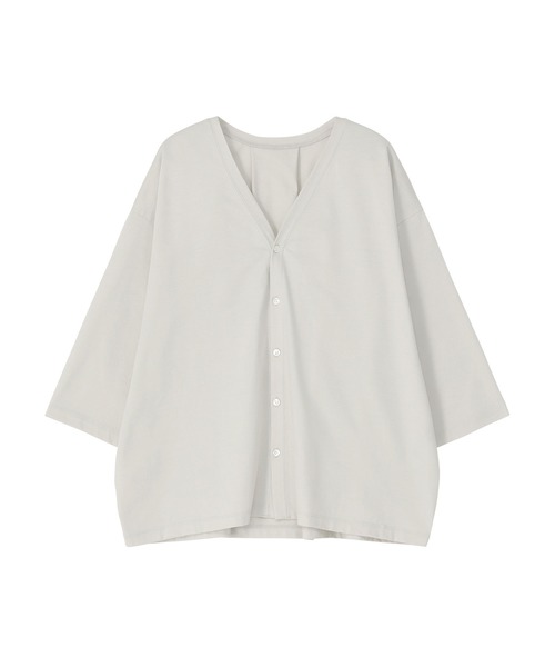 ZUCCa（ズッカ）の「(S)コンパクトヤーンジャージィー / カーディガン / S（カーディガン/ボレロ・レディース・ブルー/ブラック/ライトグレー・M size）」の8枚目の写真