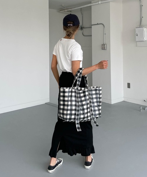 CHERI since1985(シェリ)の「ブロックチェック撥水加工キャンバストートバッグ(トートバッグ・レディース・ブルー/レッド/ブラック・FREE)」の16枚目の写真