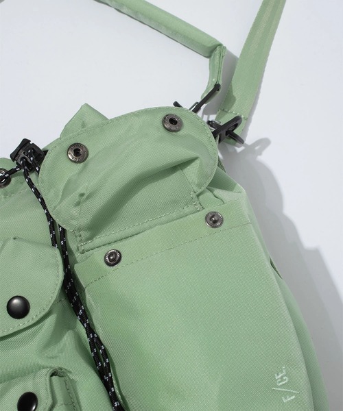 F/CE. (エフシーイー)の「F/CE./エフシーイー 420 re/cor TACTICAL 2WAY DRAWSTRING 7L(ショルダーバッグ・メンズ・ミント/セージグリーン/ブラック・FREE)」の15枚目の写真