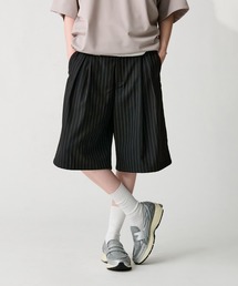 WETTEMPT(EBevg)2TUCK WIDE HALF SLACKS / c[^bNChn[tXbNX(XbNX)