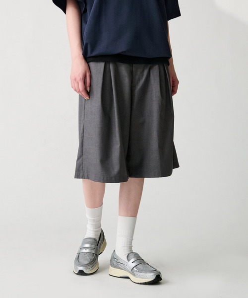 【EPNK】バーティカルワイドタックスラックス　S EPNK】Vertical wide tuck slacks / バーティカルワイドタック
