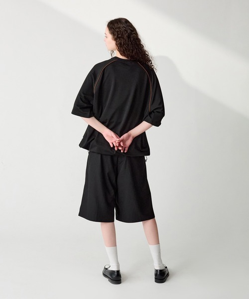 WETTEMPT(ウィテンプト)の「2TUCK WIDE HALF SLACKS / ツータックワイドハーフスラックス(スラックス・メンズ・ブラック系その他/グレー/ブラック・SMALL/MEDIUM/LARGE)」の11枚目の写真