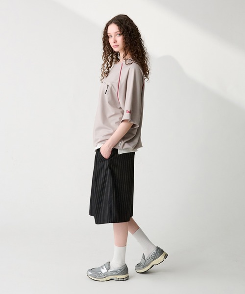 WETTEMPT(ウィテンプト)の「2TUCK WIDE HALF SLACKS / ツータックワイドハーフスラックス(スラックス・メンズ・ブラック系その他/グレー/ブラック・SMALL/MEDIUM/LARGE)」の21枚目の写真