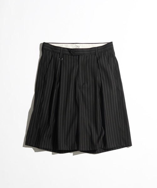 WETTEMPT(ウィテンプト)の「2TUCK WIDE HALF SLACKS / ツータックワイドハーフスラックス(スラックス・メンズ・ブラック系その他/グレー/ブラック・SMALL/MEDIUM/LARGE)」の14枚目の写真
