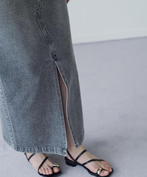 PROPORTION BODY DRESSING（プロポーションボディドレッシング）の「デニムナロースカート / 1215220614（スカート・レディース・グレー/ブルー・SMALL/MEDIUM/P/S）」の6枚目の写真