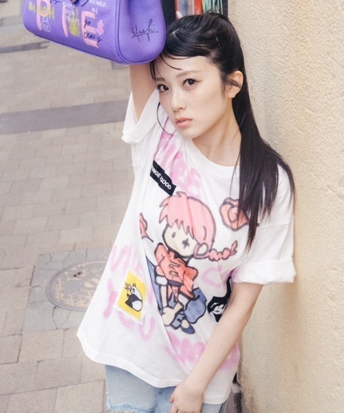 ROYAL FLASH（ロイヤルフラッシュ）の「Guernika/ゲルニカ/らんま1/2 Paint T-shirt / らんま（Tシャツ/カットソー・メンズ・ホワイト・L/XL）」の5枚目の写真