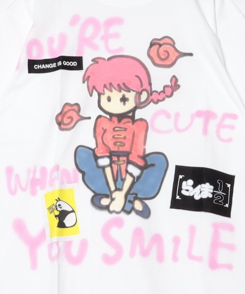ROYAL FLASH（ロイヤルフラッシュ）の「Guernika/ゲルニカ/らんま1/2 Paint T-shirt / らんま（Tシャツ/カットソー・メンズ・ホワイト・L/XL）」の4枚目の写真
