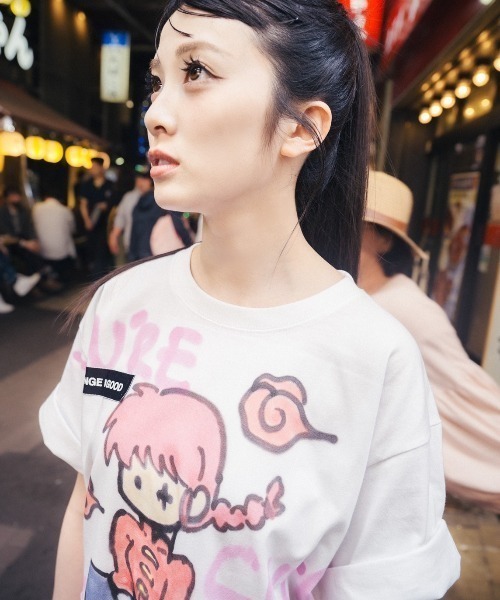 ROYAL FLASH（ロイヤルフラッシュ）の「Guernika/ゲルニカ/らんま1/2 Paint T-shirt / らんま（Tシャツ/カットソー・メンズ・ホワイト・L/XL）」の7枚目の写真