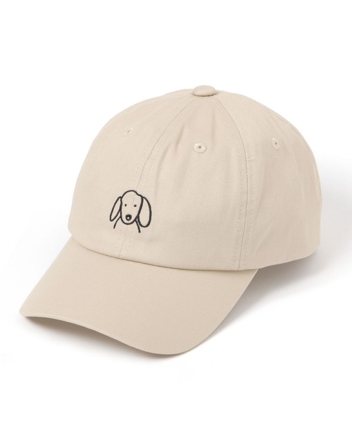 studio CLIP（スタディオクリップ）の「【daily CLIP×Rooo Lou】刺繍CAP（キャップ・レディース・ネイビー/ベージュ・FREE）」の2枚目の写真