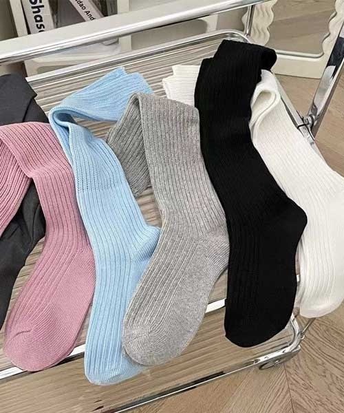 LUGG NAGG(ラグナグ)の「【LUGG NAGG/ラグナグ】ロングルーズソックス(ソックス/靴下・レディース・ライトピンク/サックスブルー/グレー/ブラック/ホワイト・FREE)」の14枚目の写真