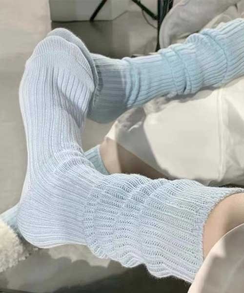 LUGG NAGG(ラグナグ)の「【LUGG NAGG/ラグナグ】ロングルーズソックス(ソックス/靴下・レディース・ライトピンク/サックスブルー/グレー/ブラック/ホワイト・FREE)」の12枚目の写真
