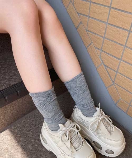 LUGG NAGG(ラグナグ)の「【LUGG NAGG/ラグナグ】ロングルーズソックス(ソックス/靴下・レディース・ライトピンク/サックスブルー/グレー/ブラック/ホワイト・FREE)」の21枚目の写真