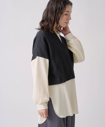 Kelen（ケレン）の「「KELEN / ケレン」コンビデザイントップス（Tシャツ/カットソー）」