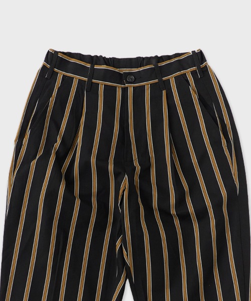 superNova.(スーパーノヴァ)の「superNova./スーパーノヴァ Utility trouser-Tencel stripe トラウザー 夏服(その他パンツ・メンズ・ブラック・S)」の8枚目の写真