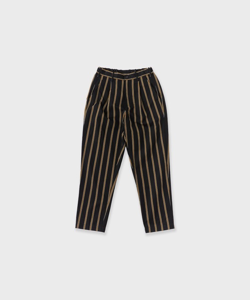 superNova.(スーパーノヴァ)の「superNova./スーパーノヴァ Utility trouser-Tencel stripe トラウザー 夏服(その他パンツ・メンズ・ブラック・S)」の2枚目の写真