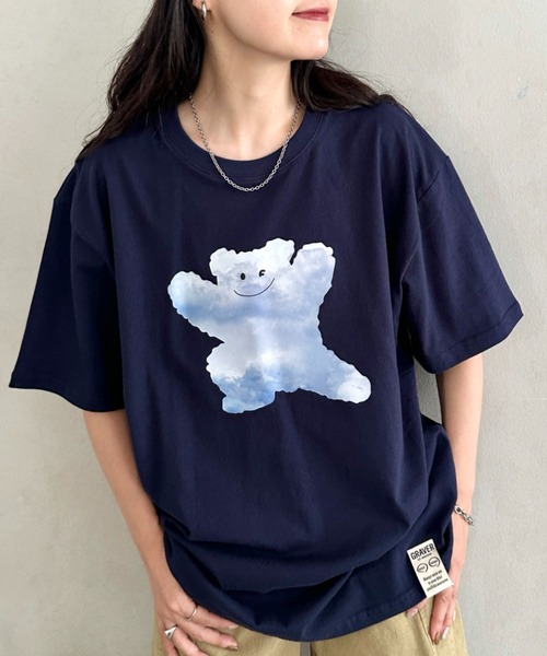 GRAVER OF ANAHEIM(グレイバーオブアナハイム)の「【日本未発売】GRAVER(グレーバー)/実写プリント ベア スマイル 半袖 Tシャツ/Big Cloud Bear Smile Short Sleeve T-shirt(Tシャツ/カットソー・レディース・ブラック/ホワイト/ネイビー・M/L/XL)」の22枚目の写真