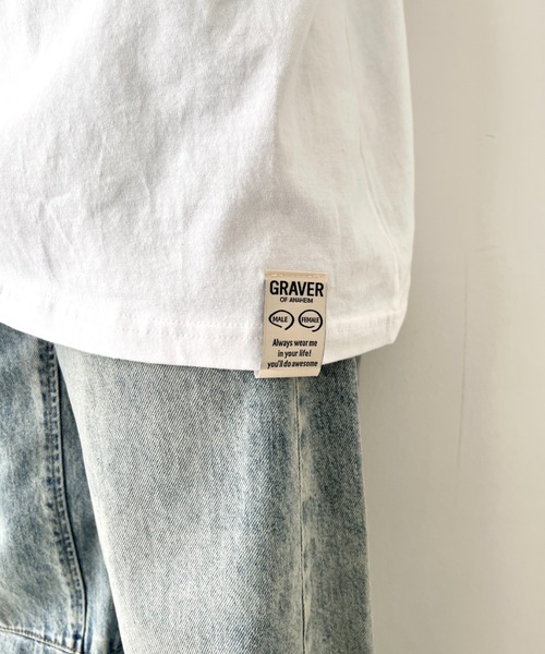 GRAVER OF ANAHEIM(グレイバーオブアナハイム)の「【日本未発売】GRAVER(グレーバー)/実写プリント ベア スマイル 半袖 Tシャツ/Big Cloud Bear Smile Short Sleeve T-shirt(Tシャツ/カットソー・レディース・ブラック/ホワイト/ネイビー・M/L/XL)」の5枚目の写真