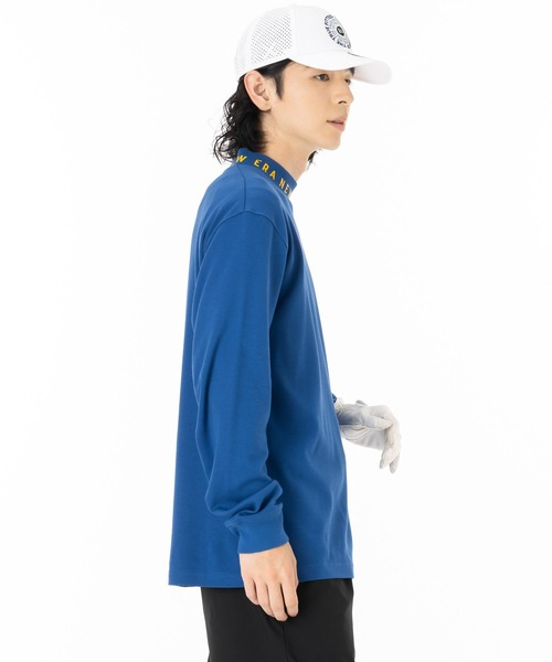 NEW ERA（ニューエラ）の「ニューエラゴルフ ミドルネック 長袖Tシャツ ロンT（ポロシャツ・メンズ・ブラック/ブルー/ホワイト・XXL/XL/L/M/S）」の9枚目の写真