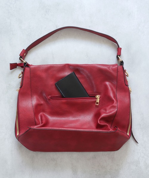 セール】【多ポケット・2WAY】ヴィンテージレザーライクショルダー