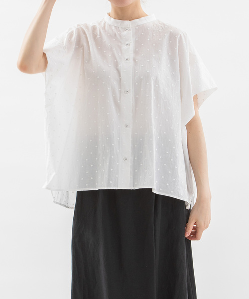 Cielタックショルダースタンドカラーシャツ セール】Cielタックショルダースタンドカラーシャツ（シャツ