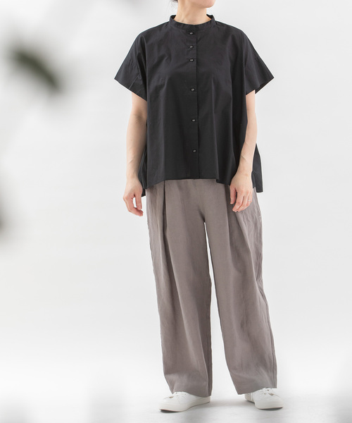 ブラウス シャツ タフタラッシュガードタックショルダートップス レディース STYLEBLOCK ブラウス シャツ タフタラッシュガードタック