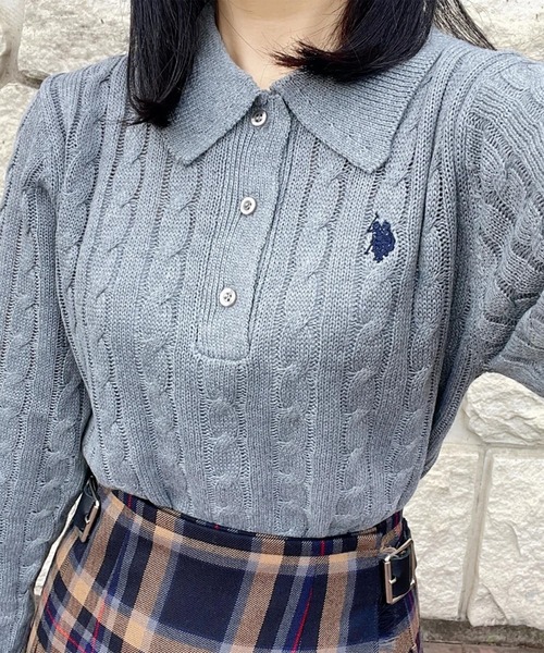 Polo by Ralph Lauren 刺繍　長袖　ニット　セーター ポロ ラルフローレン POLO RALPH LAUREN ニット セーター 長袖 刺繍