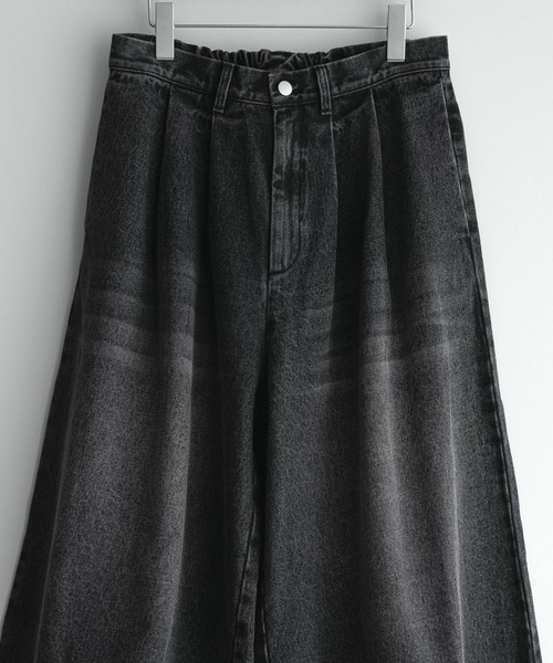 remer（リメール）の「loose cropped denim PT / ルーズクロップドデニムパンツ（デニムパンツ・メンズ・ブラック/ブルー系その他・X-SMALL/SMALL/MEDIUM/LARGE）」の4枚目の写真