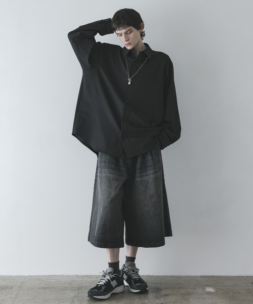 remer（リメール）の「loose cropped denim PT / ルーズクロップドデニムパンツ（デニムパンツ・メンズ・ブラック/ブルー系その他・X-SMALL/SMALL/MEDIUM/LARGE）」の9枚目の写真