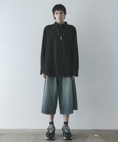 remer（リメール）の「loose cropped denim PT / ルーズクロップドデニムパンツ（デニムパンツ・メンズ・ブラック/ブルー系その他・X-SMALL/SMALL/MEDIUM/LARGE）」の11枚目の写真