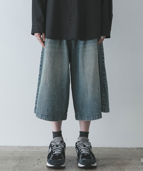 remer（リメール）の「loose cropped denim PT / ルーズクロップドデニムパンツ（デニムパンツ・メンズ・ブラック/ブルー系その他・X-SMALL/SMALL/MEDIUM/LARGE）」の12枚目の写真