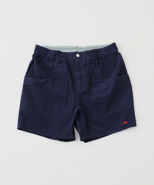 SALVAGE PUBLIC(サルベージパブリック)の「SVPC KOLEPA Uka Corduroy Shorts(その他パンツ・メンズ・グレー/ネイビー・MEDIUM/LARGE)」の1枚目の写真