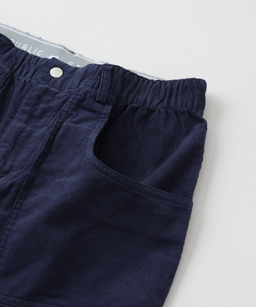 SALVAGE PUBLIC(サルベージパブリック)の「SVPC KOLEPA Uka Corduroy Shorts(その他パンツ・メンズ・グレー/ネイビー・MEDIUM/LARGE)」の4枚目の写真
