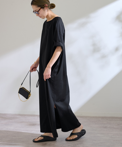 FRAMeWORK（フレームワーク）の「≪追加≫コットンジャージーマキシワンピース 3（ワンピース・レディース・ブラック/レッド・36/38）」の14枚目の写真