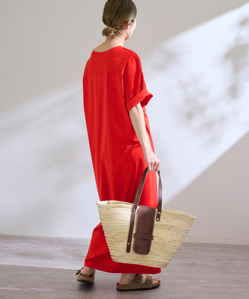 FRAMeWORK（フレームワーク）の「≪追加≫コットンジャージーマキシワンピース 3（ワンピース・レディース・ブラック/レッド・36/38）」の13枚目の写真