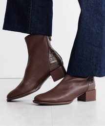 HIMIKO | 【HIMIKO】【撥水】型押しコンビストレッチブーツ/651420(ブーツ)