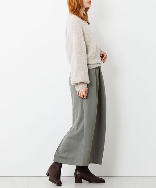 HIMIKO（ヒミコ）の「【HIMIKO】【撥水】型押しコンビストレッチブーツ/651420（ブーツ・レディース・ブラウン/ブラック/アイボリー/カーキ・21.5cm/23.0cm/25.5cm/26.0cm/22.0cm/22.5cm/23.5cm/24.0cm/24.5cm/25.0cm/26.5cm）」の9枚目の写真