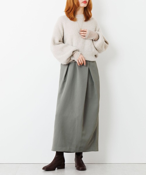 HIMIKO（ヒミコ）の「【HIMIKO】【撥水】型押しコンビストレッチブーツ/651420（ブーツ・レディース・ブラウン/ブラック/アイボリー/カーキ・21.5cm/23.0cm/25.5cm/26.0cm/22.0cm/22.5cm/23.5cm/24.0cm/24.5cm/25.0cm/26.5cm）」の10枚目の写真