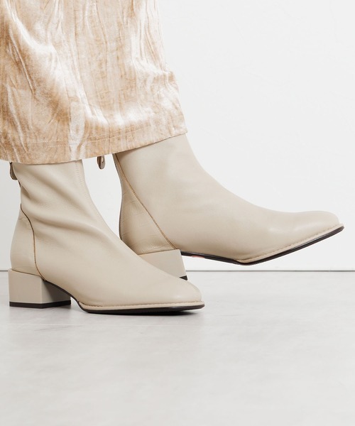 セール】【HIMIKO】【撥水】型押しコンビストレッチブーツ/651420