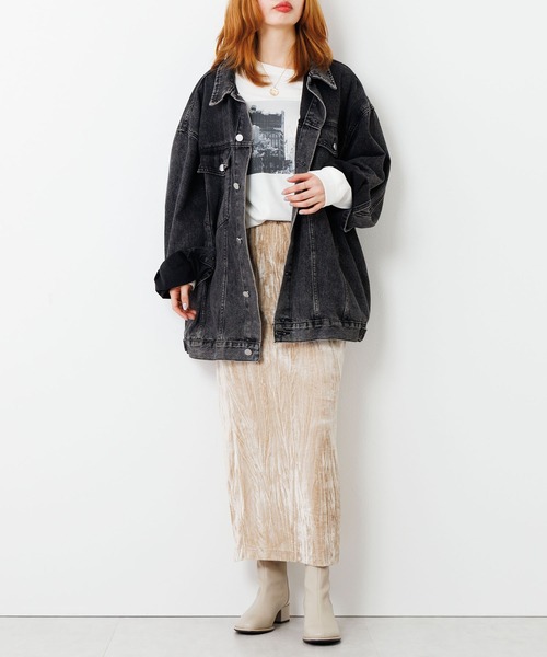 HIMIKO（ヒミコ）の「【HIMIKO】【撥水】型押しコンビストレッチブーツ/651420（ブーツ・レディース・ブラウン/ブラック/アイボリー/カーキ・21.5cm/23.0cm/25.5cm/26.0cm/22.0cm/22.5cm/23.5cm/24.0cm/24.5cm/25.0cm/26.5cm）」の22枚目の写真