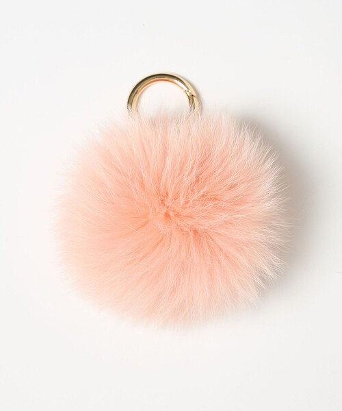 UNITED ARROWS（ユナイテッドアローズ）の「ファー ポンポン チャーム（キーホルダー・レディース・ブラック/ライトピンク/ライトグレー/ピンク/レッド/ベージュ/イエロー・FREE）」の15枚目の写真