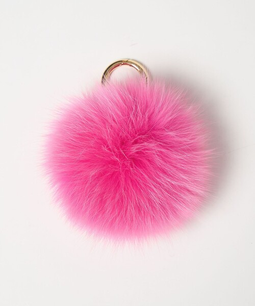 UNITED ARROWS（ユナイテッドアローズ）の「ファー ポンポン チャーム（キーホルダー・レディース・ブラック/ライトピンク/ライトグレー/ピンク/レッド/ベージュ/イエロー・FREE）」の16枚目の写真