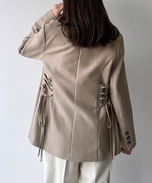 MARKAWARE テーラードジャケット グレイッシュベージュ markaware（マーカウェア）の「STEVENS JACKET（テーラード
