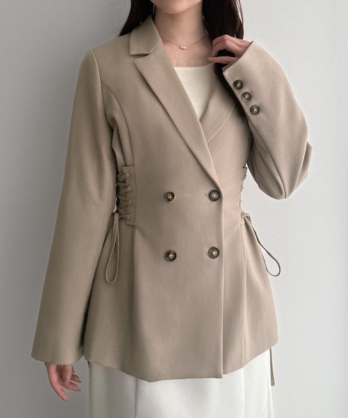 mideal テーラードジャケット ベージュ WORK WEAR SUIT テーラードライトジャケット・裏地なし