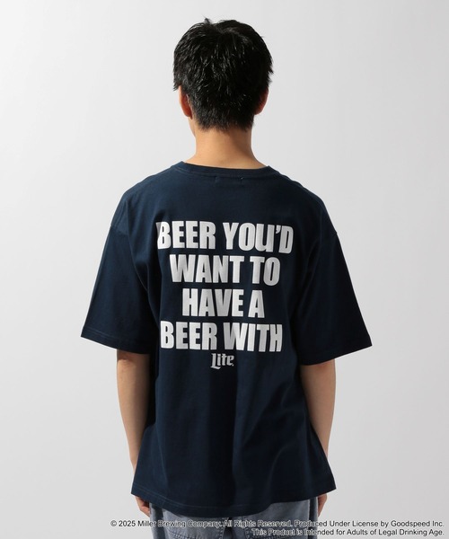niko and...(ニコアンド)の「【COOR LIGHTS / MILLER LITE】コラボプリントTシャツ(Tシャツ/カットソー・メンズ・グレー/イエロー/ネイビー/ホワイト・MEDIUM/LARGE)」の11枚目の写真
