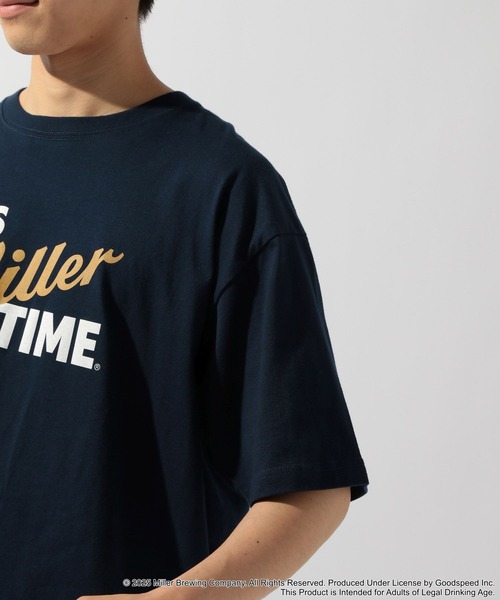 niko and...(ニコアンド)の「【COOR LIGHTS / MILLER LITE】コラボプリントTシャツ(Tシャツ/カットソー・メンズ・グレー/イエロー/ネイビー/ホワイト・MEDIUM/LARGE)」の7枚目の写真