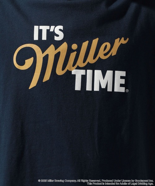 niko and...(ニコアンド)の「【COOR LIGHTS / MILLER LITE】コラボプリントTシャツ(Tシャツ/カットソー・メンズ・グレー/イエロー/ネイビー/ホワイト・MEDIUM/LARGE)」の9枚目の写真